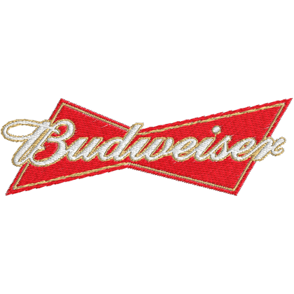 Matriz de Bordado Marca de Cerveja Budweiser